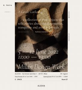 Design Week Milano 2022 A.Vetra Invite